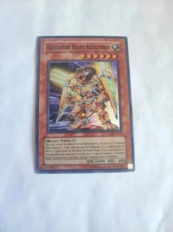 Carte Yu-Gi-Oh! Gladiator beast Alexander glas-en017