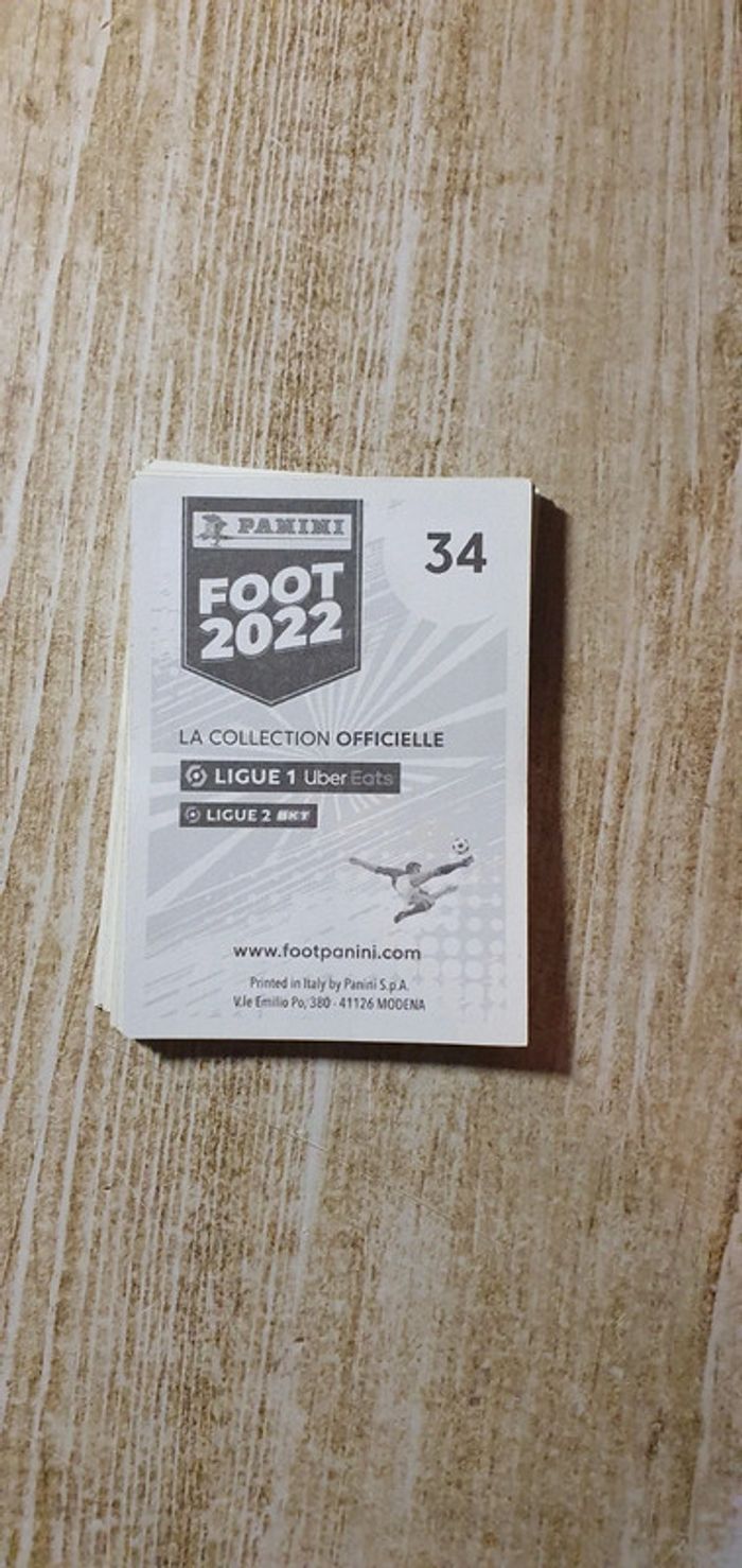Stickers panini ligue 1 2021/2022 - photo numéro 2