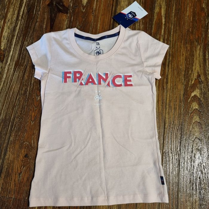 tee-shirt fille Équipe de France 2 étoiles taille 12 ans 🎁 neuf 🎁 idée kdo