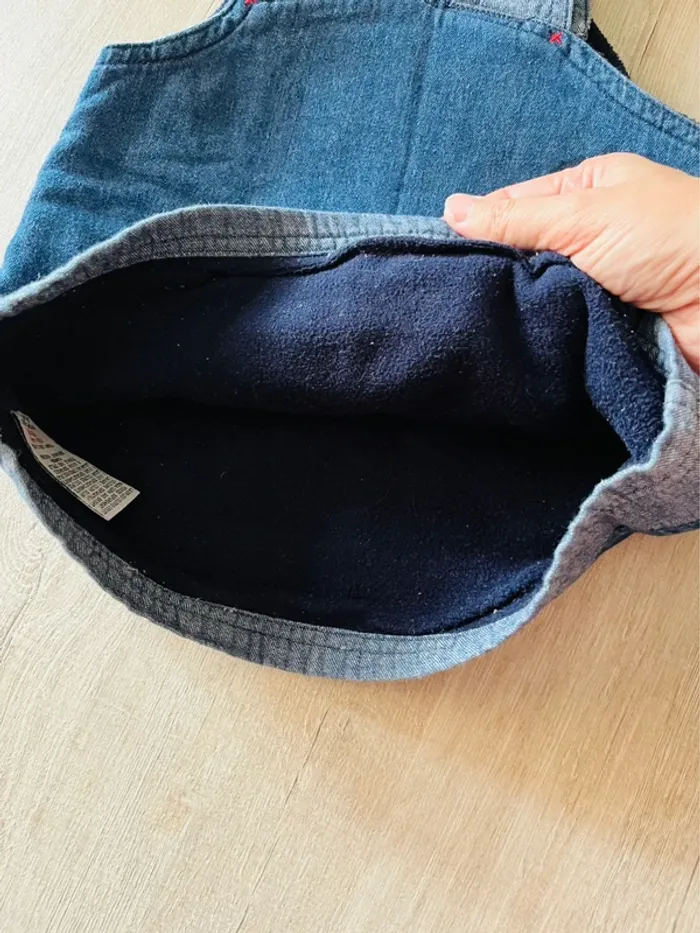 Robe jeans intérieur polaire bébé Du pareil au même - photo numéro 2
