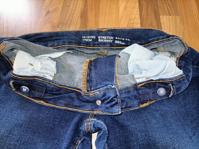 Jean skinny 14-15 ans bleu marine denim co. - photo numéro 7