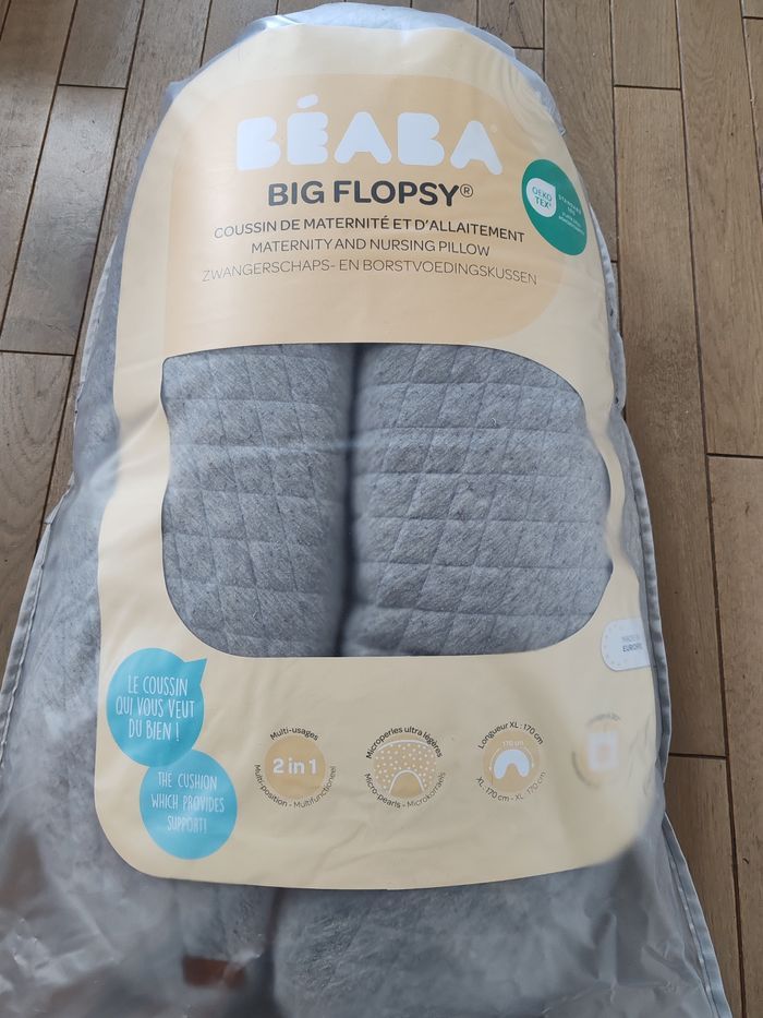 Coussin allaitement Beaba Big Flopsy gris - photo numéro 2