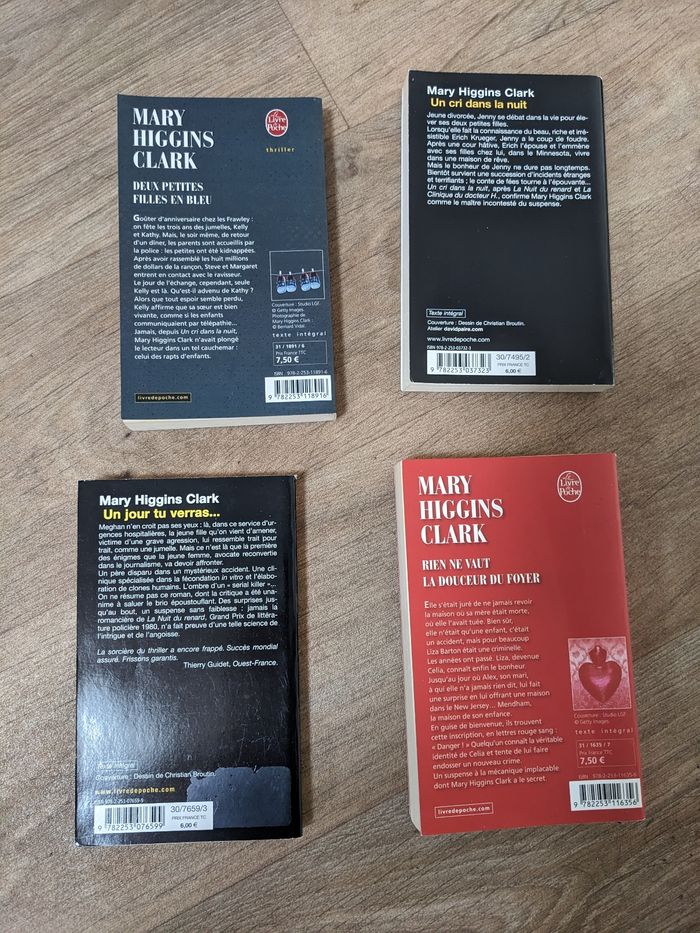 Lot de 4 livres Mary Higgins Clark - photo numéro 2