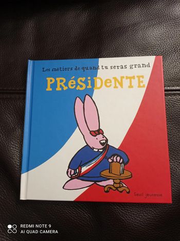 Livre enfant Présidente, éditions Seuil Jeunesse