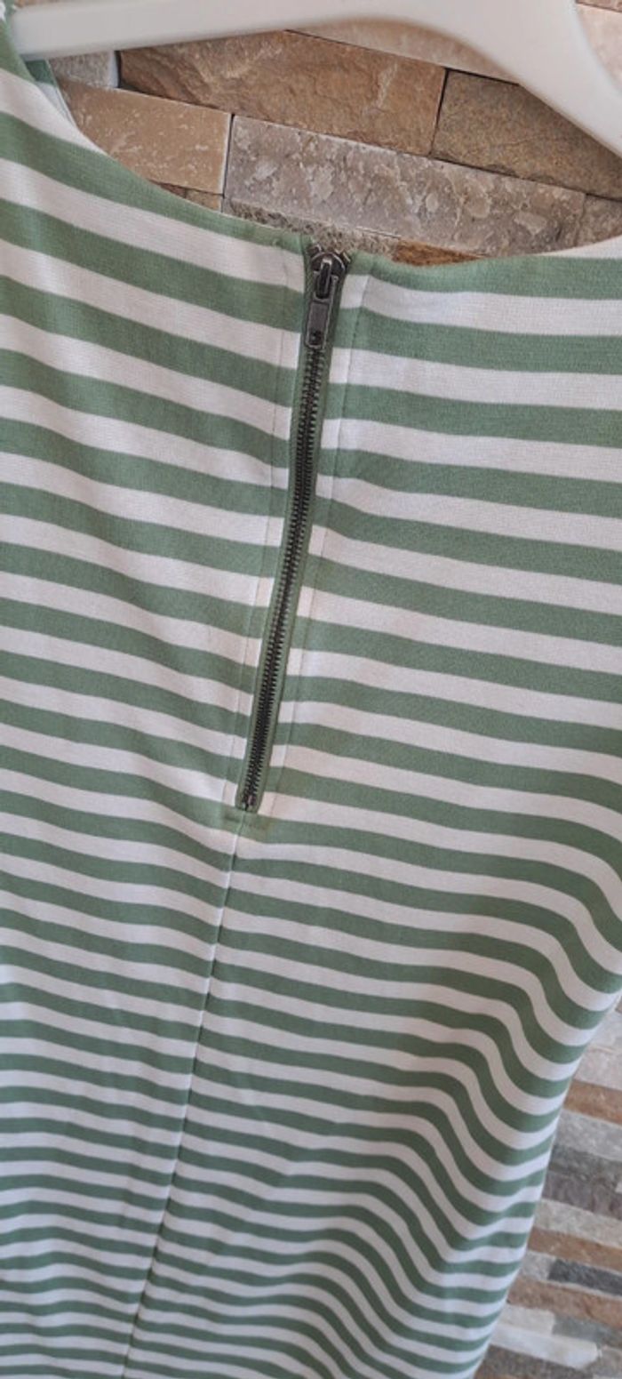Robe verte et blanche Vila taille 34 - photo numéro 5