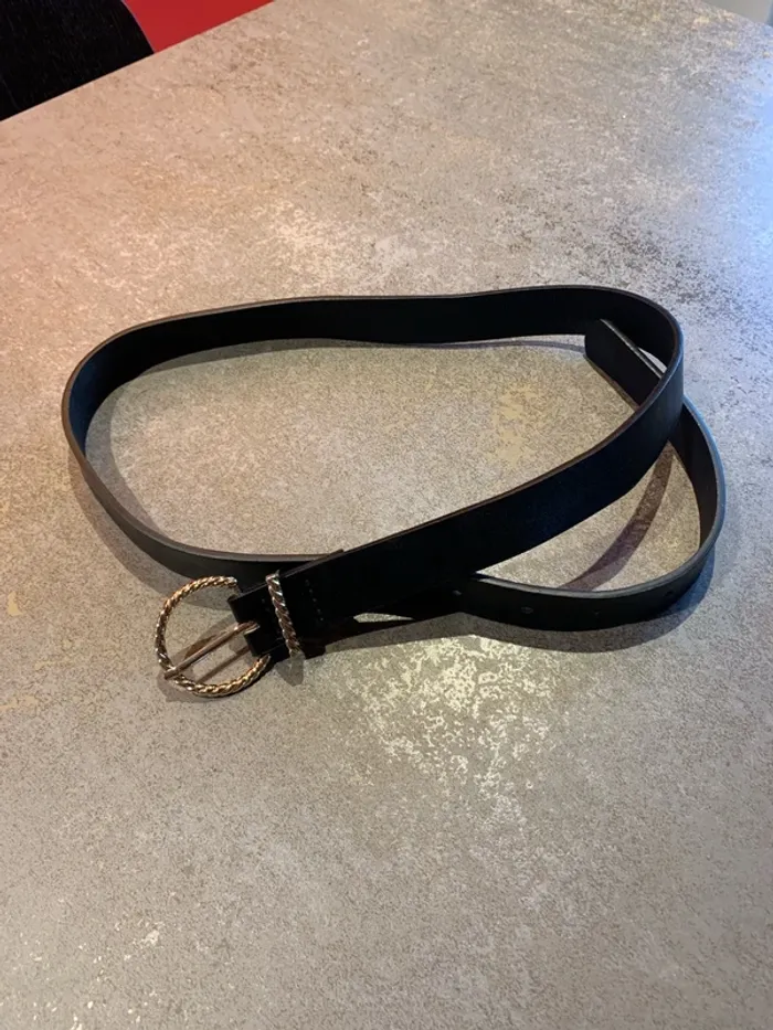 Ceinture femme boucle doré