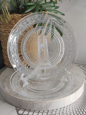 Assiettes à dessert transparente