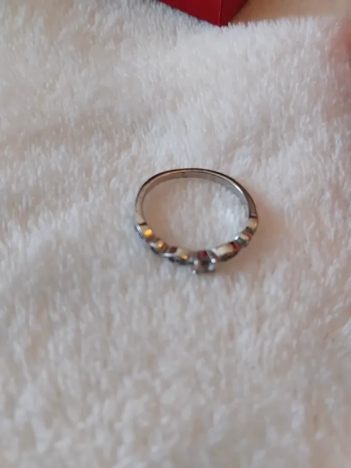 Bague 💍 des fiançailles en argent vrais taille 52 - photo numéro 10