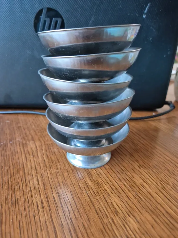 lot de 6 coupes en inox - photo numéro 5