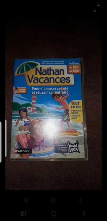 CD-ROm Nathan Vacances du CE2 au CM1
De 8-10 ans