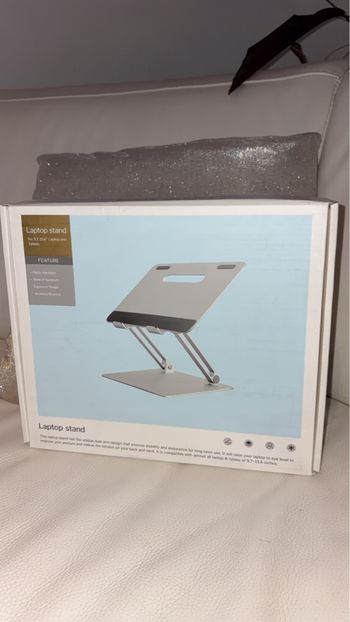 Laptop Stand - Support Ordinateur Ajustable - Aluminium - Gris Sideral - Neuf