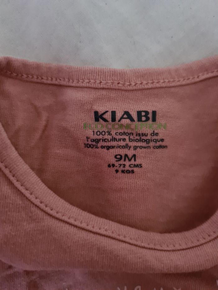 Lot 2 haut. Tee-shirt. Manches longues. 9 mois. Kiabi - photo numéro 5