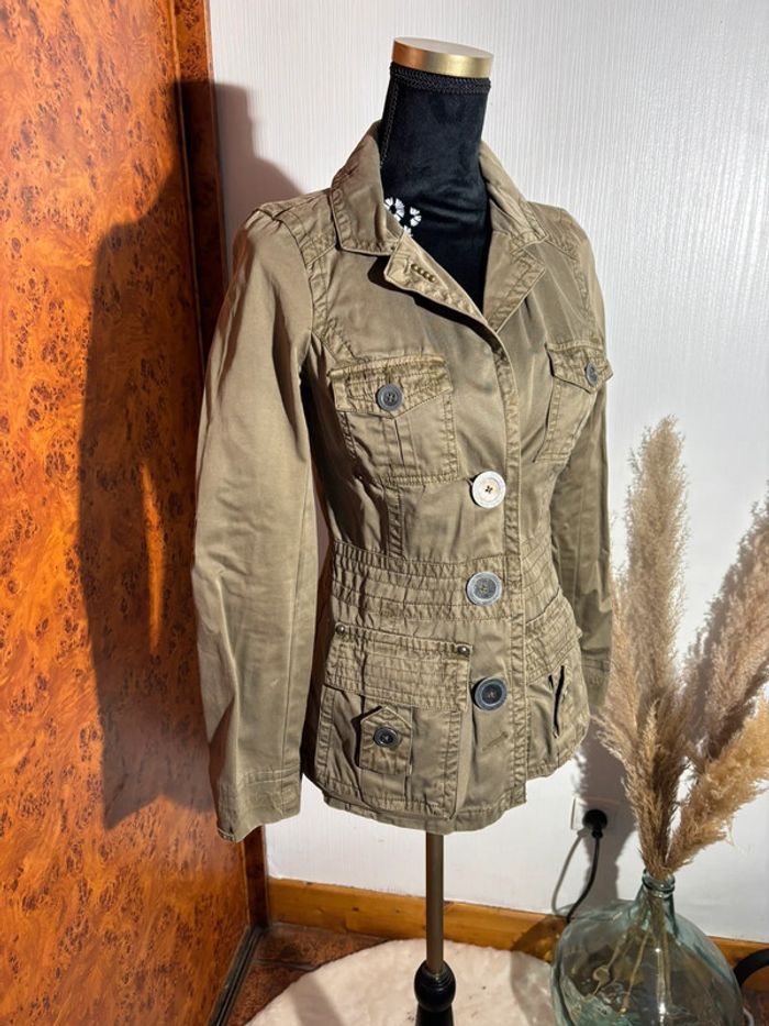 Veste Kaki Femme DDP - Taille M #vestevintageDDP - photo numéro 2