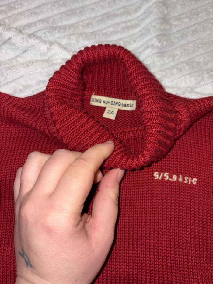 Pull fille rouge - photo numéro 2