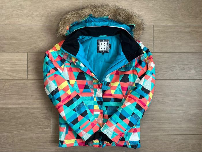 Veste de snowboard/ski DryFlight® 5K avec capuche à fausse fourrure amovible Roxy T-14 ans - photo numéro 3