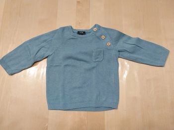 Pull over bébé 9 mois bleu