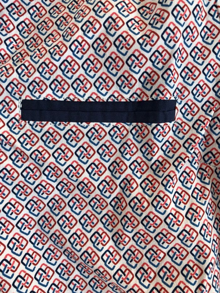 Blouse cache cache col chemise taille 36 modèle favolynew rouge - photo numéro 4