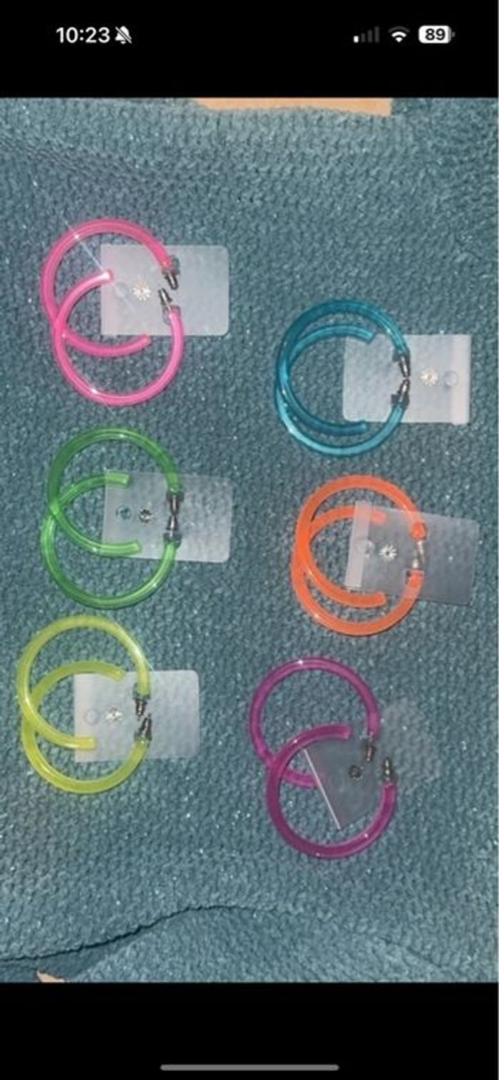 Lot 6 paires de creoles