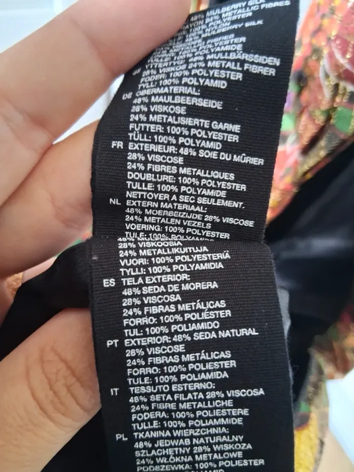 Robe de fêtes avec fibres de soie - H&M - 36 - photo numéro 5