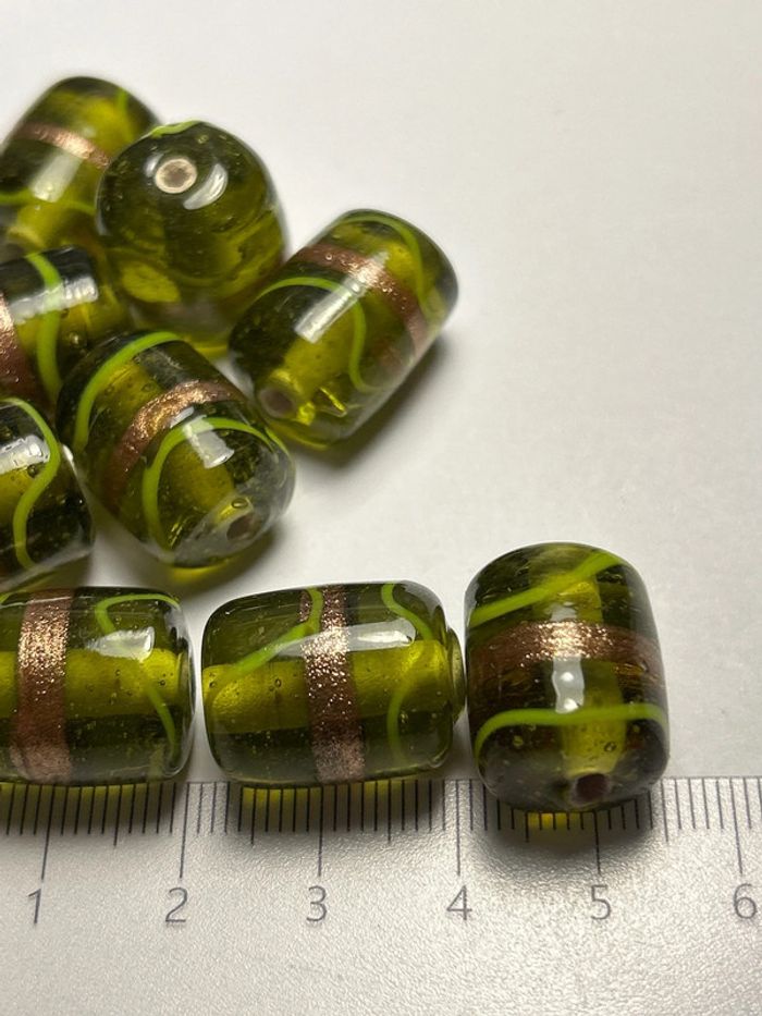 A562, 10 grosses perles lampwork - photo numéro 5