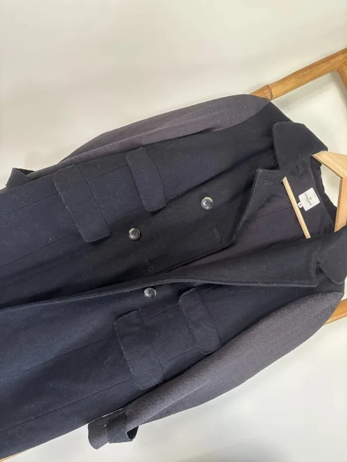 Manteau bleu marine Naf Naf taille 42/XL - photo numéro 4