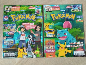 Lot de 2 magazines Pokémon