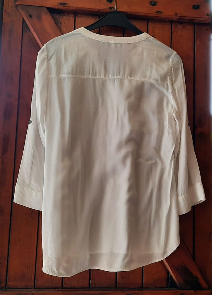 Blouse blanche manches 3/4, Primark, 38 - photo numéro 3