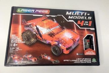 Laser pegs voiture de course rouge modèle 4en1