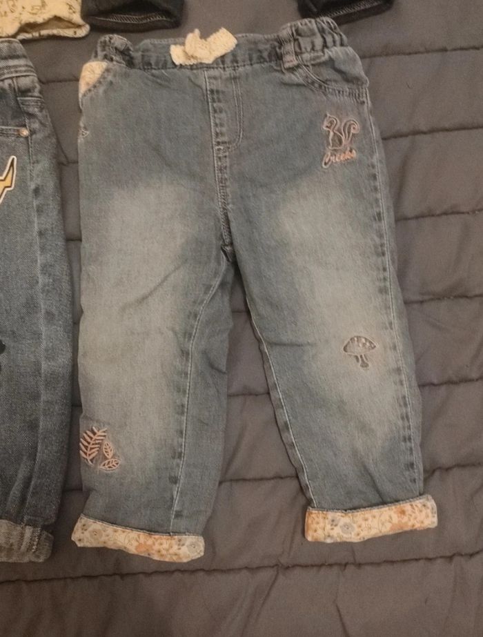 Lot 6 pantalons fille 12 mois - photo numéro 7