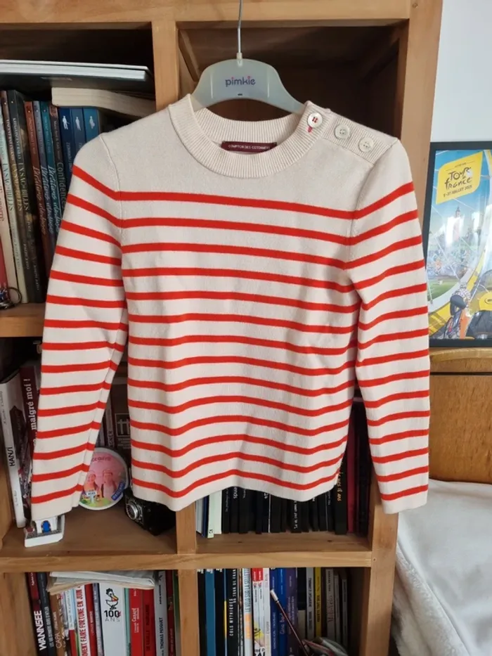 Pull marin Comptoir des Cotonniers laine XS