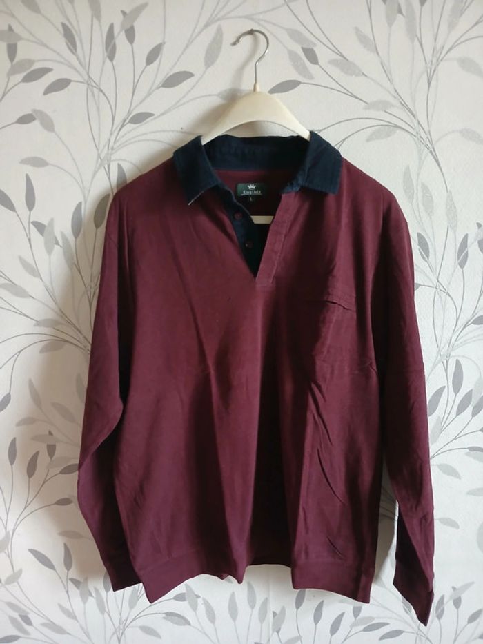 🍍 Polo homme ML bordeaux taille L