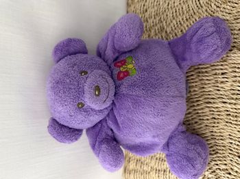 doudou ours boule violet nounours passeport tendresse 