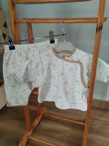 Ensemble vintage velours mixte Petit Bateau 3 mois