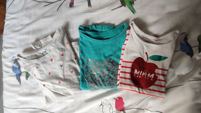 Lot tee-shirts fille In extenso