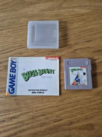 Jeu Bugs Bunny crazy castle Game Boy Nintendo PAL FAH Game Boy GB + Notice