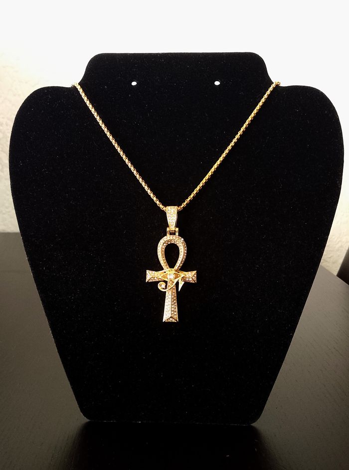 Chaîne + pendentif égyptien - photo numéro 4