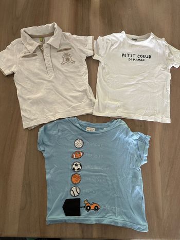 Lot de 3 tee shirts taille 18/24 mois Zara
