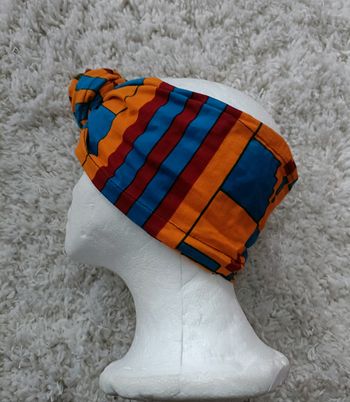 Bandeau en wax avec fil de fer intégré