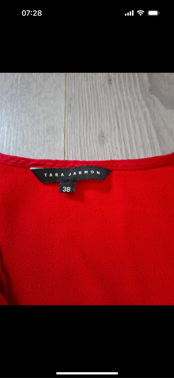 Blouse manches courtes Tara Jarmon taille 38 - photo numéro 3