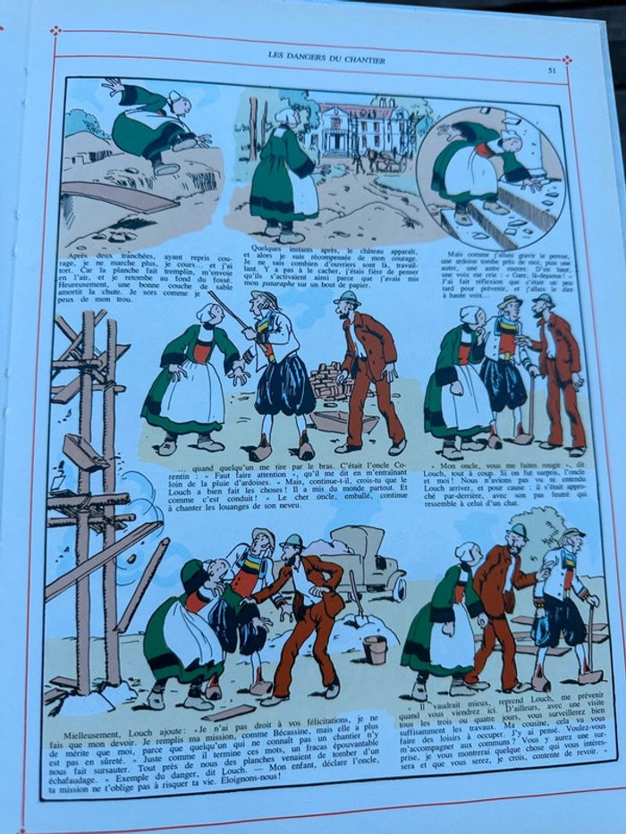 Livre ancien grand album Bécassine à clocher-les-Bécasses Gautier languereau collection vintage - photo numéro 8