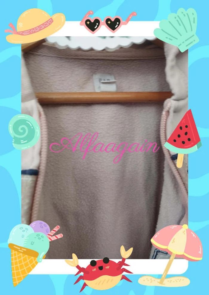 Gilet rose gap 8ans - photo numéro 6