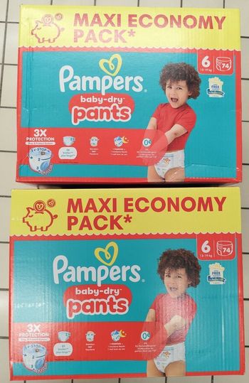 Couches Pampers baby-dry pants