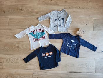 Lot tshirts manches longues bébé garçon petits prix