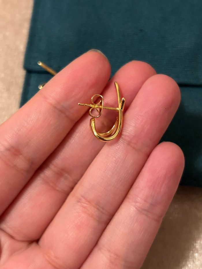 Boucles d’oreilles « Sloane » entrecroisés - photo numéro 8