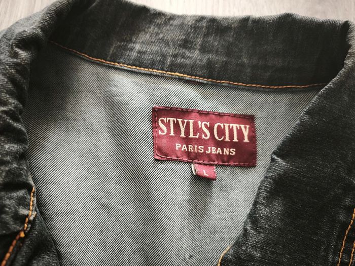 Veste en jean noir femme - photo numéro 5