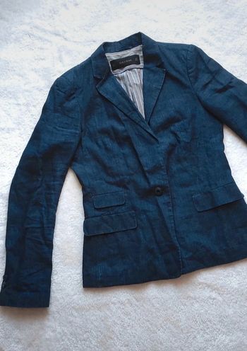 Blazer Zara Basic bleu marine S