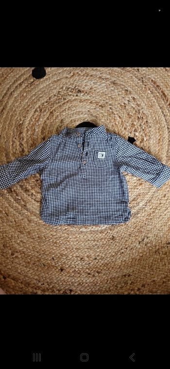 Chemise à carreaux kiabi