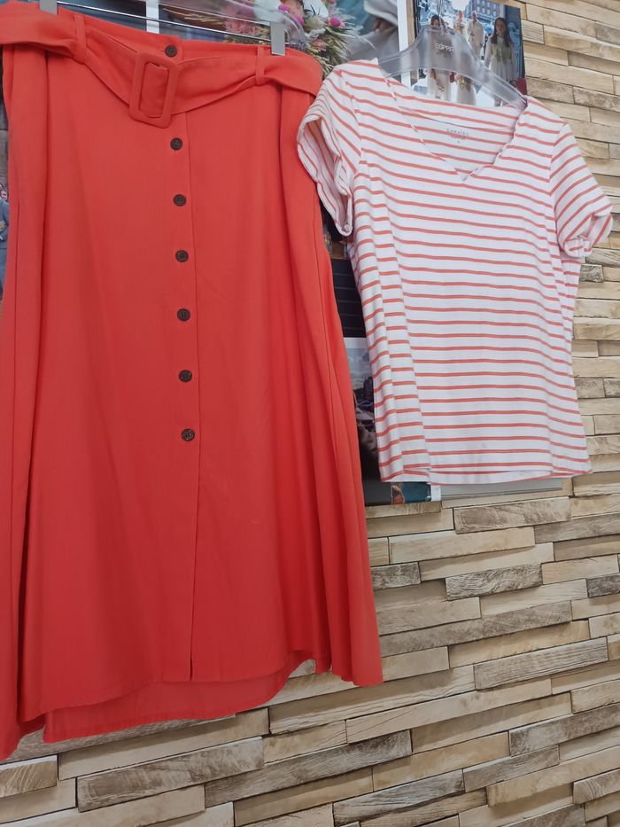 Ensemble jupe longue et tee-shirt Camaïeu - photo numéro 3