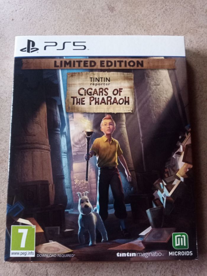 Tintin Les cigares du pharaon ps5 édition limitée