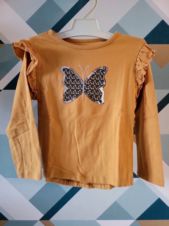 T-shirt manches longues fille 3 ans charlie et prune très bon état